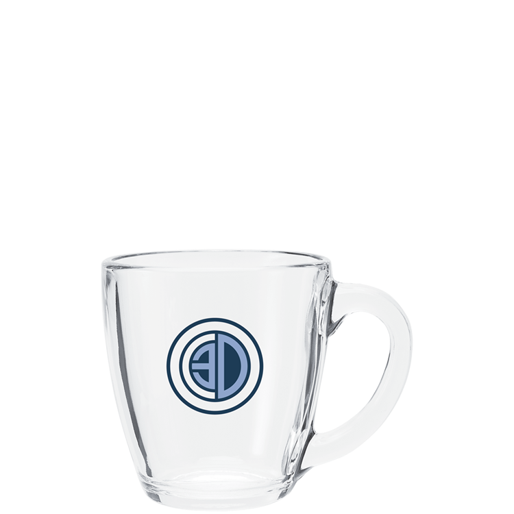 16 oz Tapered Glass Mug – Clear