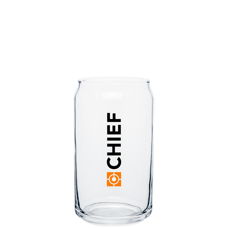 16 oz Plain Soda Can Glass – Clear