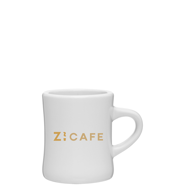 10 oz Diner Ceramic Mug – White