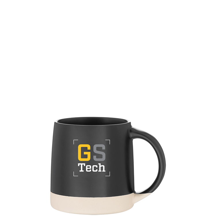 12 oz Magnolia Ceramic Mug – Black