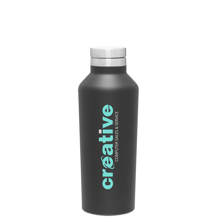 16.9 oz h2go Manhattan Water Bottle – Matte Black