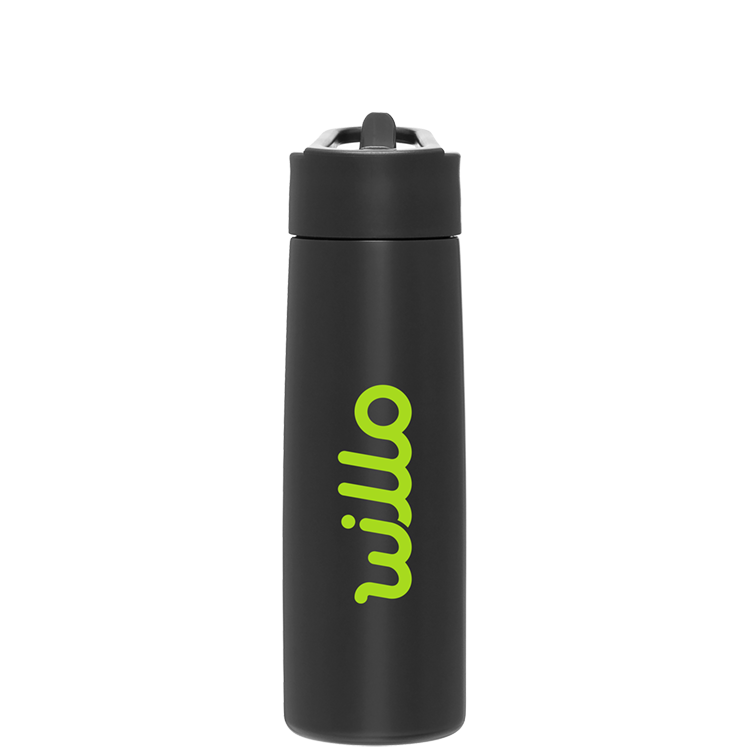 24 oz h2go Hydra Water Bottle – Matte Black