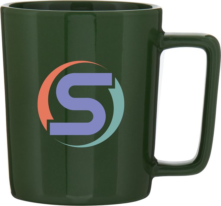 14 oz Madrid Ceramic Mug – Forest Green